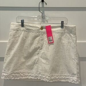 Lilly Pulitzer White Eyelet Skirt